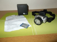 picolux 12-fach LED Kopflampe / Stirnlampe inkl. Batterien/blinkend *NEU/OVP*