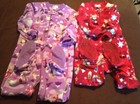 The Children's Place Toddler Girls Pajamas Size 3T Lot Of 2 Fleece Sleepwear PJs