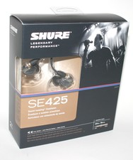 Shure SE425-V In-Ear Earbuds Earphones Headphones - Metallic Silver