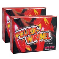 WECO 4404 Jugend Feuerwerk 20 Stk. Bodenwirbel Bodenkreisel FEUERWIRBEL