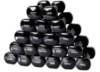10 Paar 1 kg KAWANYO Vinyl Hantel Krafttraining Workout Gewicht Fitness 10 x 1kg
