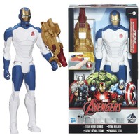 Hasbro B1497 Marvel Avengers Iron Man Light Up Figur 30cm Titan Heroes Series