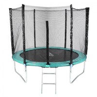 SAMAX TRAMPOLIN 2,50M 250 GARTENTRAMPOLIN KOMPLETTSET LEITER SICHERHEITSNETZ TÜV