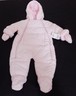 NEW Baby Girls 0/9 Month One-piece Pink Winter Snowsuit Coat w/attached Mittens