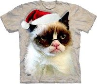 Holiday Grumpy Cat T Shirt Adult Unisex The Mountain