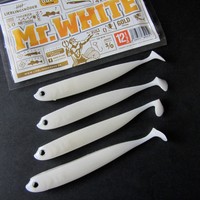 Lieblingsköder Mr.White Shad " 12,5 cm " Stint Dorsch Zander Hecht