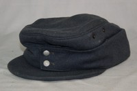 Alte WK II ? Feldmütze - grau - D = 19 cm