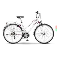 Staiger Louisiana Damen 28" 27-G Deore weiß/berry Trekking Fahrrad