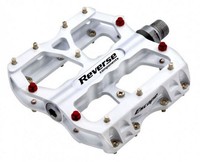 REVERSE Escape Weiss MTB Fahrrad Pedale DH FX FR Flat Pedal Paar Neu
