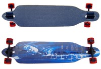 Longboard , DROP THROUGH 41" ABEC-9 Long Board Streetsurfer mit kleinen Fehlern