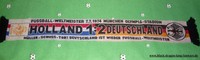 Deutschland Holland Schal "WELTMEISTER" WM 1974 Fan Block + NEU + 100% Acryl