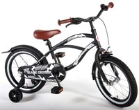16 Zoll Fahrrad Qualitäts Kinderfahrrad mit Stützräder bike Black Cruiser 21602