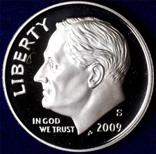 2009-S Glossy! Gem Clad Proof Roosevelt Dime - Best Value From CherrypickerCoins