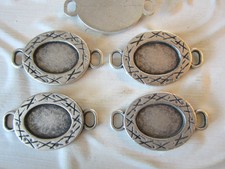 1 1/2" *Decorative Oval - Metal* Embellishment (4 pc) Add Photo