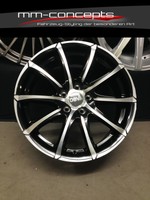 16 ZOLL DBV Tropez Alufelgen 6,5x16 ET44 5x108 Schwarz Poliert Gutachten ABE 