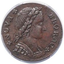 1787 Copper Nova Eborac Std W-5755, R.3 Pcgs Ms62Bn