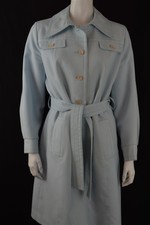 Authentic Vintage 60's Forecaster Of Boston Light Blue/White Coat Women's M