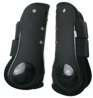 Gamaschen Hartschalengamaschen Kunststoff  Warmblut schwarz ARBO-INOX