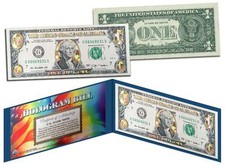 Gold Hologram *Crackle* Genuine Legal Tender $1 U.S. Bill *Must See - Limited*