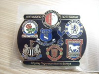 Pin Feyenoord Rotterdam Blackburn Chelsea I.Town Newcastle Machester U. Everton