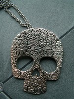 Totenkopf Kette  Vintage Skull Anhänger Gothic