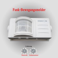 Funk Bewegungsmelder PIR 2000 Chacon Funkbewegungsmelder kabellos Funkmelder