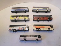 Konvolut 7 x Reisebusse in HO für Bastler