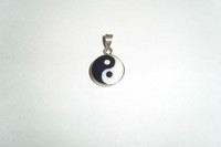 Anhänger Kettenanhänger 925 Silber Yin Yang Karma Buddhismus Ying Yang Hindu