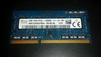 SKHynix 2GB 1Rx8 PC3L-12800-11-12-B4 DDR 3 SODIMM für Notebook Lov Voltage