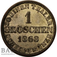 Hannover  1 Groschen 1863  Silber  Vz-St   MLot12/11