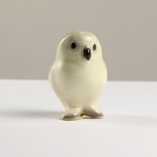 Hagen Renaker Snow Owl Retired Ceramic Figurine - 3/4 in.