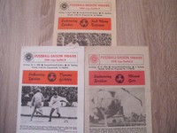 3 Fussballprogramme von Sachsenring Zwickau DDR-Liga Saison 1984/85