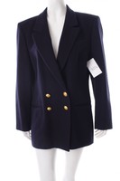 AIGNER Long-Blazer dunkelblau Business-Look Damen Gr. DE 38 Long Blazer