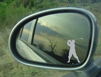  Aufkleber Glasgravur Folie Golf  4 Stück