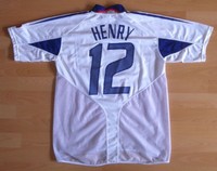 ORIGINAL Adidas Frankreich Trikot HENRY EM 2004 XL maillot France Jersey shirt