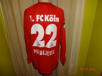 1.FC Köln Puma Langarm Matchworn Trikot 2001/02 "VPV" + Nr.22 Pivaljevic Gr.XL
