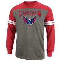 NHL Eishockey T-Shirt/Longsleeve-Shirt WASHINGTON CAPITALS Crease Majestic GC