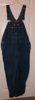 Dickies Mens Carpenter Style Blue Denim Jean Bib Overalls 44X30 Work Farm