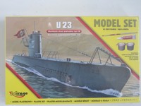 U23 Deutsches U-Boot  incl. Pinsel Klebstoff Farben 1:400 *NEU* Bausatz