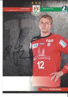 Autogrammkarte AK signiert signed SC Magdeburg PHILIP AMBROSIUS