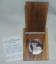 1981 Israel Sea Of Glilee-Lake Genezareth & Capernaum Medal Silver +Coa+Wood Box