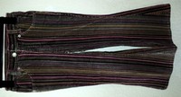 Cordhose, gestreift mit weitem Bein, stretch, Gr. 134