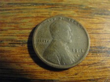 1914 S Lincoln Wheat Penny Very Good + Lot # Wp Jf