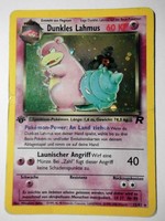 Dunkles Lahmus 1. Edition 12/82 Rocket Holo Pokemon Karte deutsch