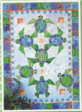 Java House Shell We Dance Sea Turtles Quilt Pattern Applique Paper Pieced
