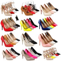 Klassische Damen Pumps Party Schuhe 890717