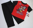 DISNEY MICKEY MOUSE Motor Sports Motorcycle Size 4T Pajama Pants Set,