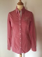 NEU #TOMMY HILFIGER #Bluse �� rot_weiß kariert �� Gr. 4 / 34  Stretch _Baumwolle