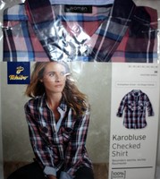 TCM Tchibo Damenmode Karobluse Gr. 38 100% Baumwolle NEU 