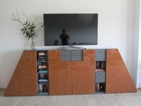 *° Designer Sideboard, Wohnzimmer Schrank, massiv °*